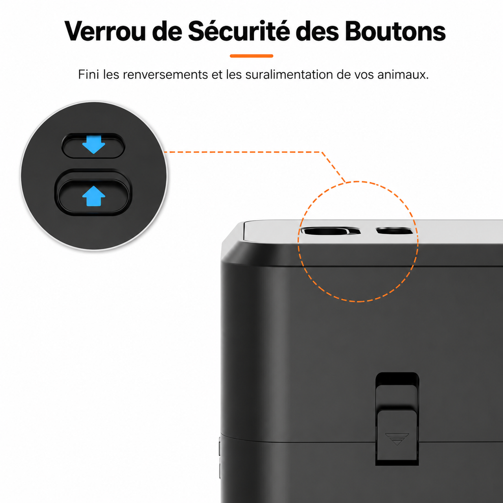 Distributeur automatique connecté pour chat – WiFi et bol inox