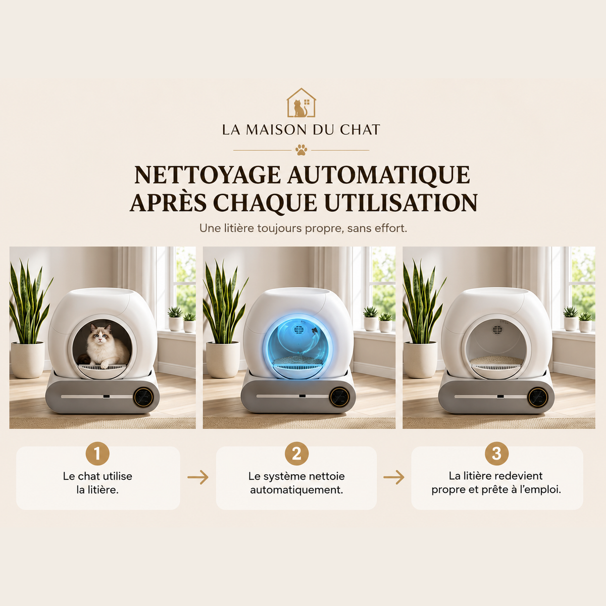 Litière Autonettoyante Intelligente™